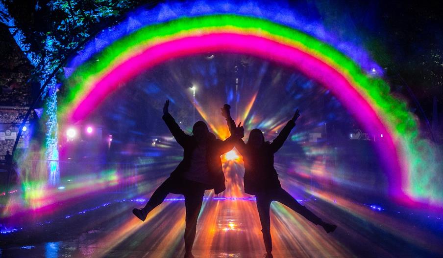 A rainbow created as part of We Shine Portsmouth